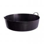 Red Gorilla Tubtrug Black Shallow Tub Large 35 Litre NWT5725