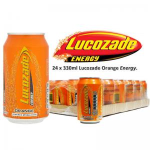 Lucozade Energy Sparkling Orange Drink 24 x 330ml NWT574