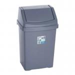 Wham Casa 25 Litre Swing Bin SilverGrey NWT5743