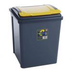 Wham Recycle It Yellow Bin & Lid 50 Litre NWT5744