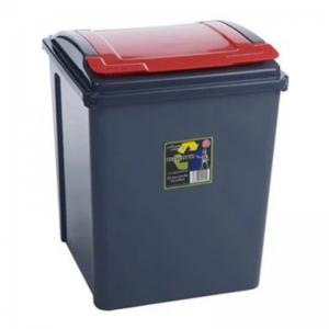 Wham Recycle It Red Bin & Lid 50 Litre NWT5745