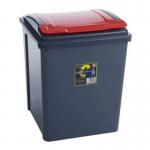 Wham Recycle It Red Bin & Lid 50 Litre NWT5745