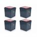 Wham Recycle It Red Bin & Lid 50 Litre NWT5745