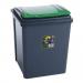 Wham Recycle It Green Bin & Lid 50 Litre NWT5746