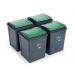 Wham Recycle It Green Bin & Lid 50 Litre NWT5746