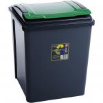Wham Recycle It Green Bin & Lid 50 Litre NWT5746