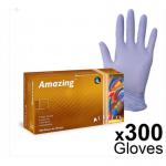 Aurelia Amazing Blue Powder Free Small Nitrile Gloves 300s NWT5775-S