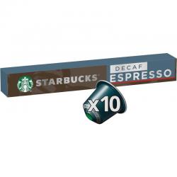 Nespresso Starbucks Decaf Espresso (Nespresso Compatible Pods) Coffee Capsules 10s - PACK (12) NWT5782P