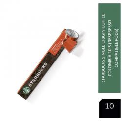 Starbucks Single Origin Coffee Colombia 10s (Nespresso Compatible Pods) - PACK (12) NWT5784P