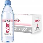 Evian Bottled Water 24 x 500ml (Plastic Bottle) NWT580
