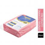 Janit-XOptima Heavyweight All Purpose Non Woven Cloth 50x36cm Red (Pack of 50) - PACK (20) NWT5803P