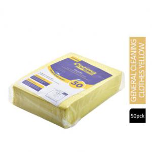 Click to view product details and reviews for Janit X Multi Purpose 35gsm Non Woven Yellow Cloths 50s Pack 20.