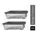 Strata Curve Clear Plastic Storage Box UBed 30 Litre (Black Lid) NWT5810