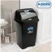 Addis Black Roll Top Bin 25 Litre - PACK (3) NWT5881P