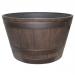 Fixtures Half Barrel Cask Brown 40cm x 27cm Medium Planter NWT5901