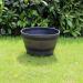 Fixtures Half Barrel Cask Grey 40cm x 27cm Medium Planter NWT5902