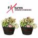 Fixtures Half Barrel Cask Brown 51cm x 32cm Large Planter NWT5904