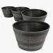 Fixtures Half Barrel Cask Grey 62cm x 38cm Extra Large Planter NWT5908