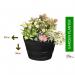 Fixtures Half Barrel Cask Grey 62cm x 38cm Extra Large Planter NWT5908