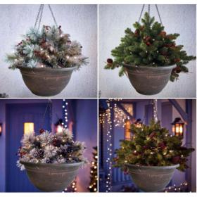 Fixtures Copper Effect Large Garden Hanging Basket 37cm x 20cm NWT5909