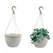 Fixtures White Garden Hanging Basket 25cm x 16cm NWT5910