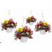 Fixtures White Garden Hanging Basket 25cm x 16cm NWT5910