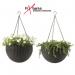Fixtures Brown Rattan Effect Hanging Basket LARGE 25cm x 16cm NWT5913