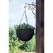 Fixtures Brown Rattan Effect Hanging Basket LARGE 25cm x 16cm NWT5913