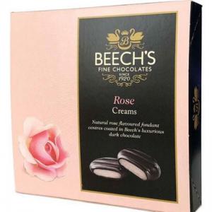 Beechs Fine Luxury Chocolate Rose Cream Fondant 90g - PACK 12 NWT5934P