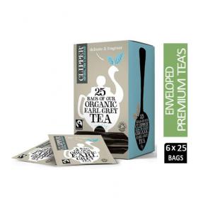 Clipper Fairtrade Organic Speciality Earl Grey 25 Envelopes - PACK (6) NWT594P