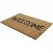 Fixtures Welcome 33.5x60cm PVC Backed Coir Door Mat NWT5957