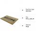 Fixtures Welcome 33.5x60cm PVC Backed Coir Door Mat NWT5957