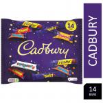 Cadbury Heroes Bag Assortment of Classic Cadbury Chocolates in Miniature Treat Sizes 216g - PACK (14) NWT5961P
