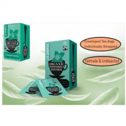 Clipper Fairtrade Organic Peppermint Enveloped Infusion Tea 25 NWT597