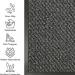 Fixtures Barrier Floor Mat 40cm x 60cm Grey NWT5973