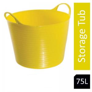 Red Gorilla Tubtrug Yellow Recycled Tub Extra Large 75 Litre NWT6070