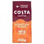 Costa Signature Blend Ground For Cafetiere & Filter 200g - PACK (5) NWT6084P