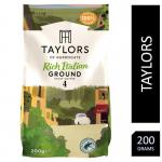 Taylors of Harrogate Rich Italian Ground Coffee 200g - PACK (6) NWT608P