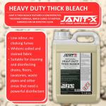 Janit-X Professional Low Odour Extra Thick Bleach 5 Litre - PACK (2) NWT6114P