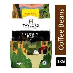 Taylors of Harrogate Rich Italian Coffee Beans 1kg NWT6115