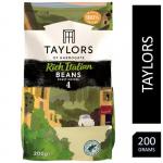 Taylors of Harrogate Rich Italian Coffee Beans 200g - PACK (6) NWT6118P