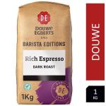 Douwe Egberts Barista Editions Rich Espresso Blend Dark Roast Coffee Beans 1kg - PACK (8) NWT6128P