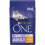 Purina ONE Adult Dry Cat Food Chicken & Wholegrains 6kg NWT6144