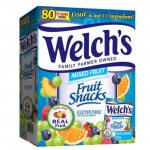 Welchs Fruit Snacks Real Fruit 80 Pouches NWT6169