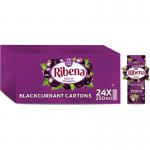 Ribena Blackcurrant Juice Kid Party Vitamin C Flavour Fruit Carton Pack 24x250ml NWT6171