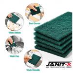 Janit-X Professional Use Large Kitchen Scourer Green 10-100 Pack NWT6197