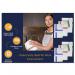 Cotton Glass Cloth Colour Coded Tea Towels by Janit-X 10 Per Pack - PACK (50) NWT6198P