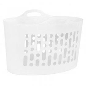 Wham White Flexi-Store Laundry Basket 50 Litre - PACK (8) NWT6212P
