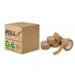 Roll-X Brown Kraft Paper Self Adhesive Tape 48mmx50m NWT6218