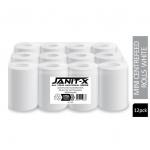 Janit-X Eco 100% Recycled Mini Centrefeed Rolls White 2 Ply 12x60m NWT623